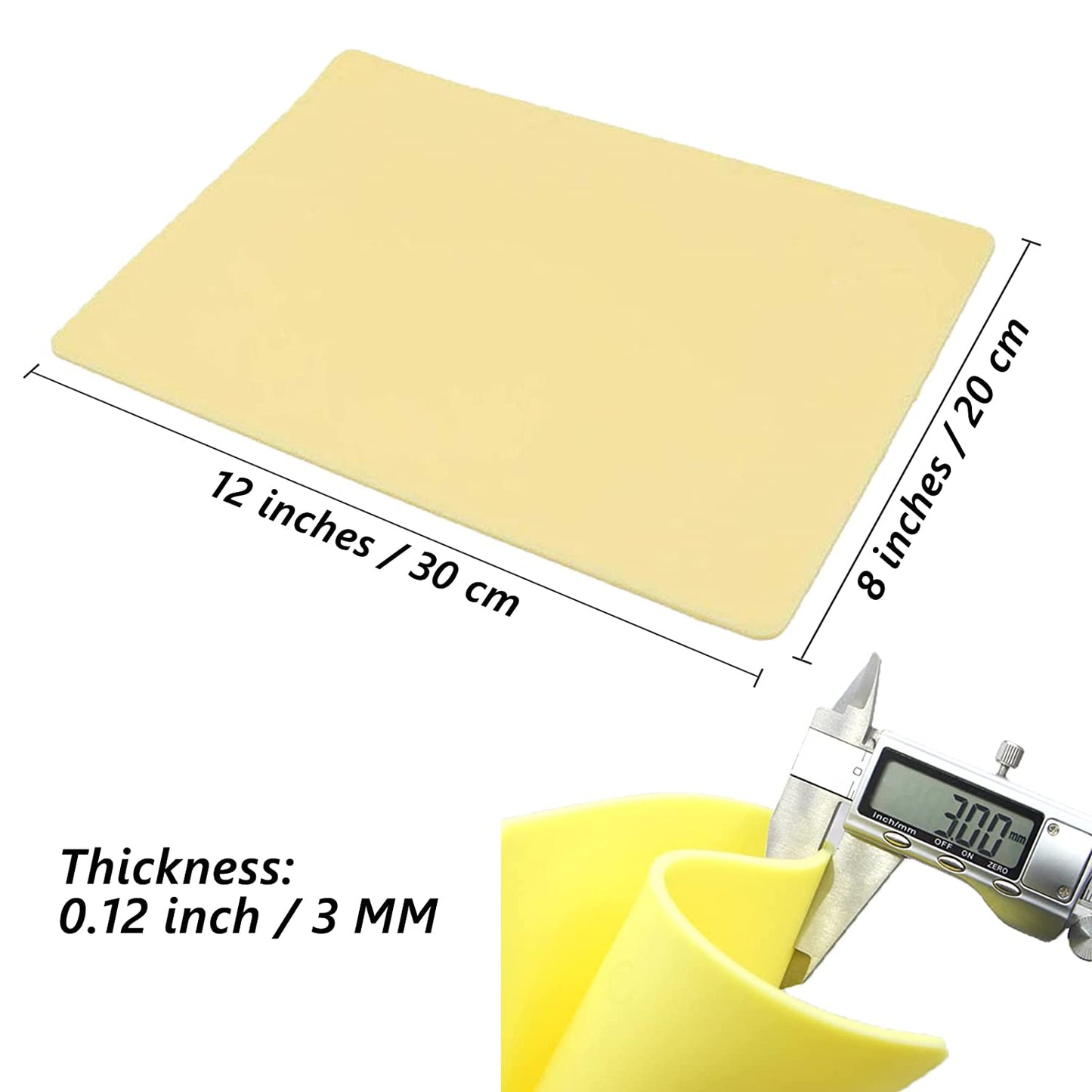 10/8/6/5/3/1Pcs 3MM Thick Tattoo Practice Skin Blank Double Sided Big Size Tattoo Practice Fake Skin - Tattoo Product