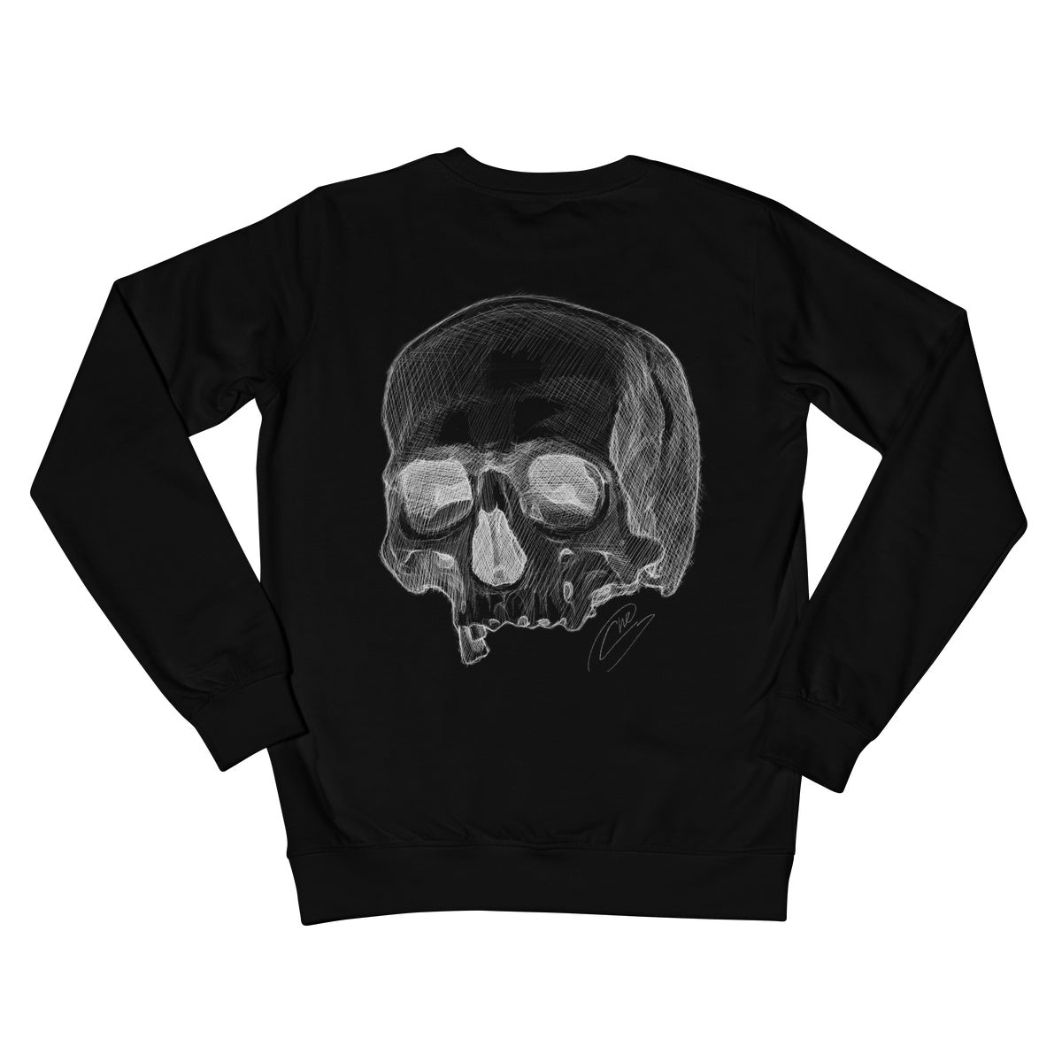 Inverse Skull Crew Neck Sweatshirt
