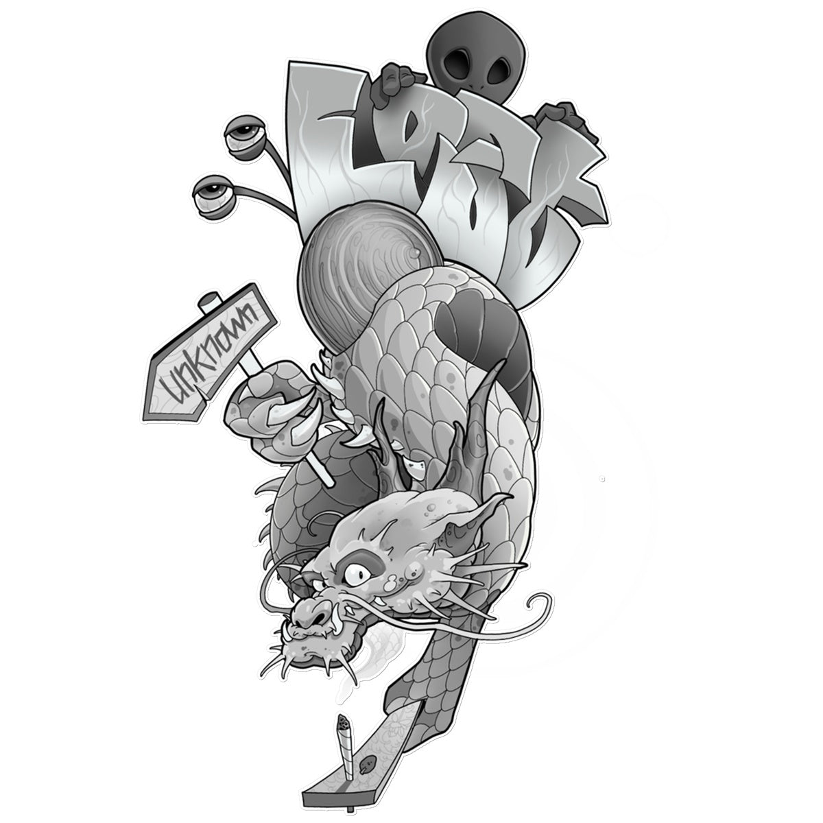 Magic Dragon Temporary Tattoo - Tattoo Product