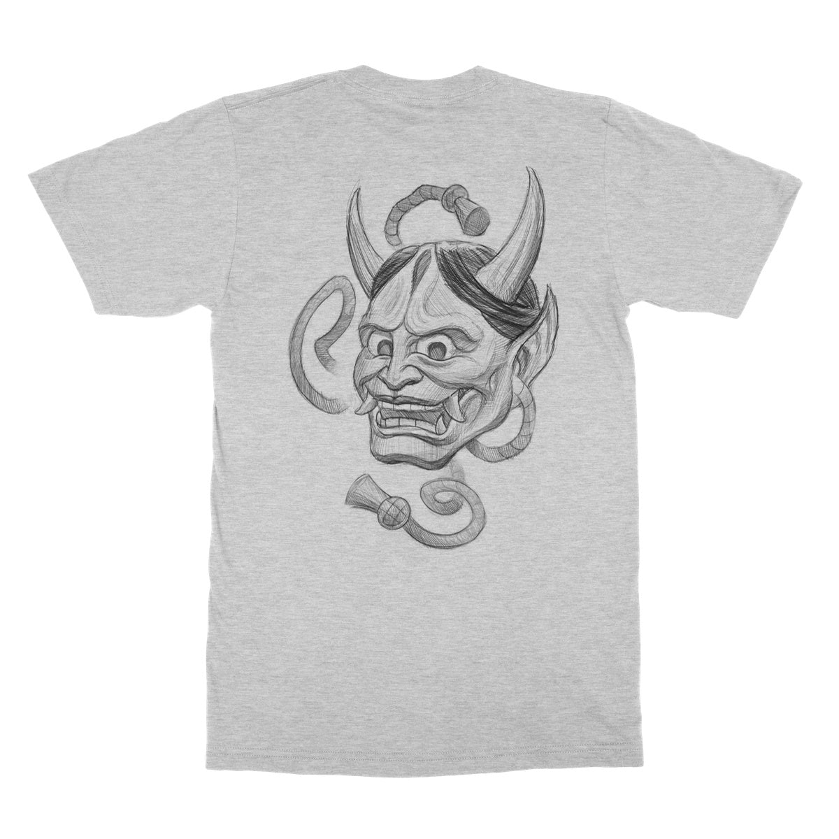 Hannya Sketch (Black) Softstyle T-Shirt