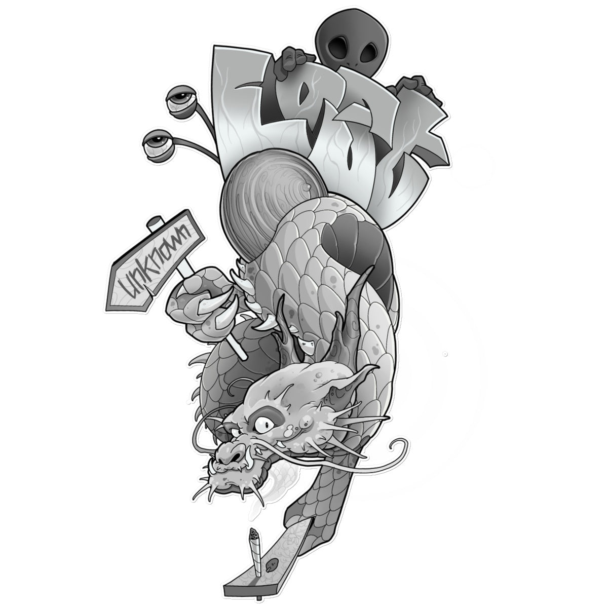 Magic Dragon Temporary Tattoo - Tattoo Product