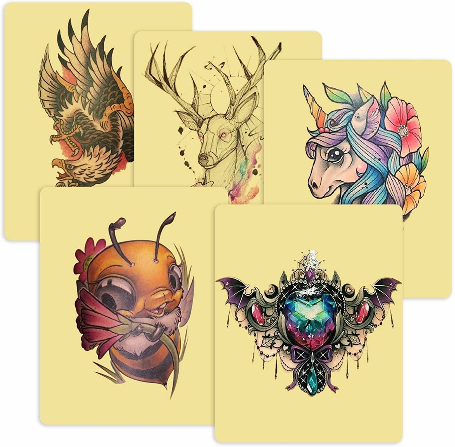 10/8/6/5/3/1Pcs 3MM Thick Tattoo Practice Skin Blank Double Sided Big Size Tattoo Practice Fake Skin - Tattoo Product