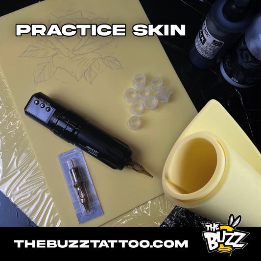 10/8/6/5/3/1Pcs 3MM Thick Tattoo Practice Skin Blank Double Sided Big Size Tattoo Practice Fake Skin - Tattoo Product